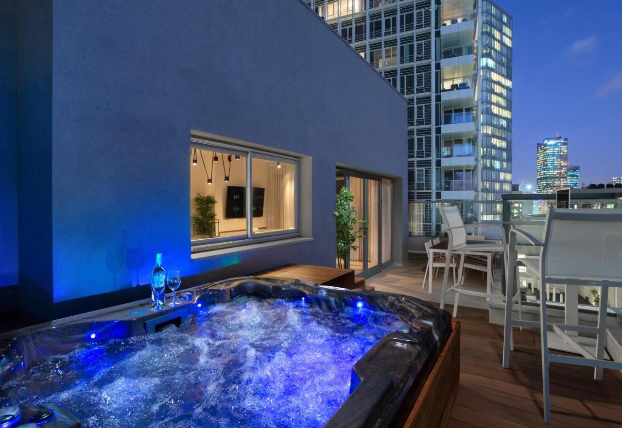 Spacious 3Br Penthouse With Jacuzzi On Rosthchild By Holyguest Tel Aviv Esterno foto